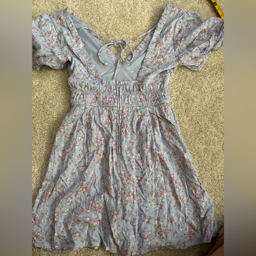 Altar'd State Light Blue Floral Babydoll Dress - Picture 10 of 10